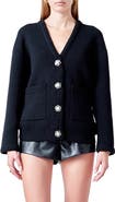 Endless Rose Floral Button V-Neck Cardigan