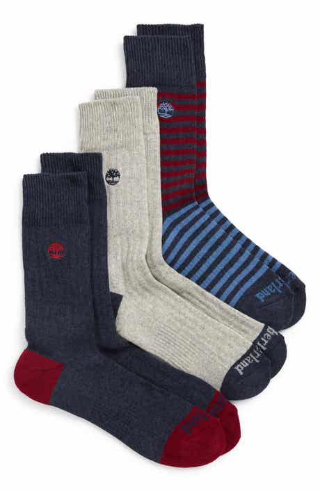 3-Pack Assorted Stripe Drop Needle Crew Socks