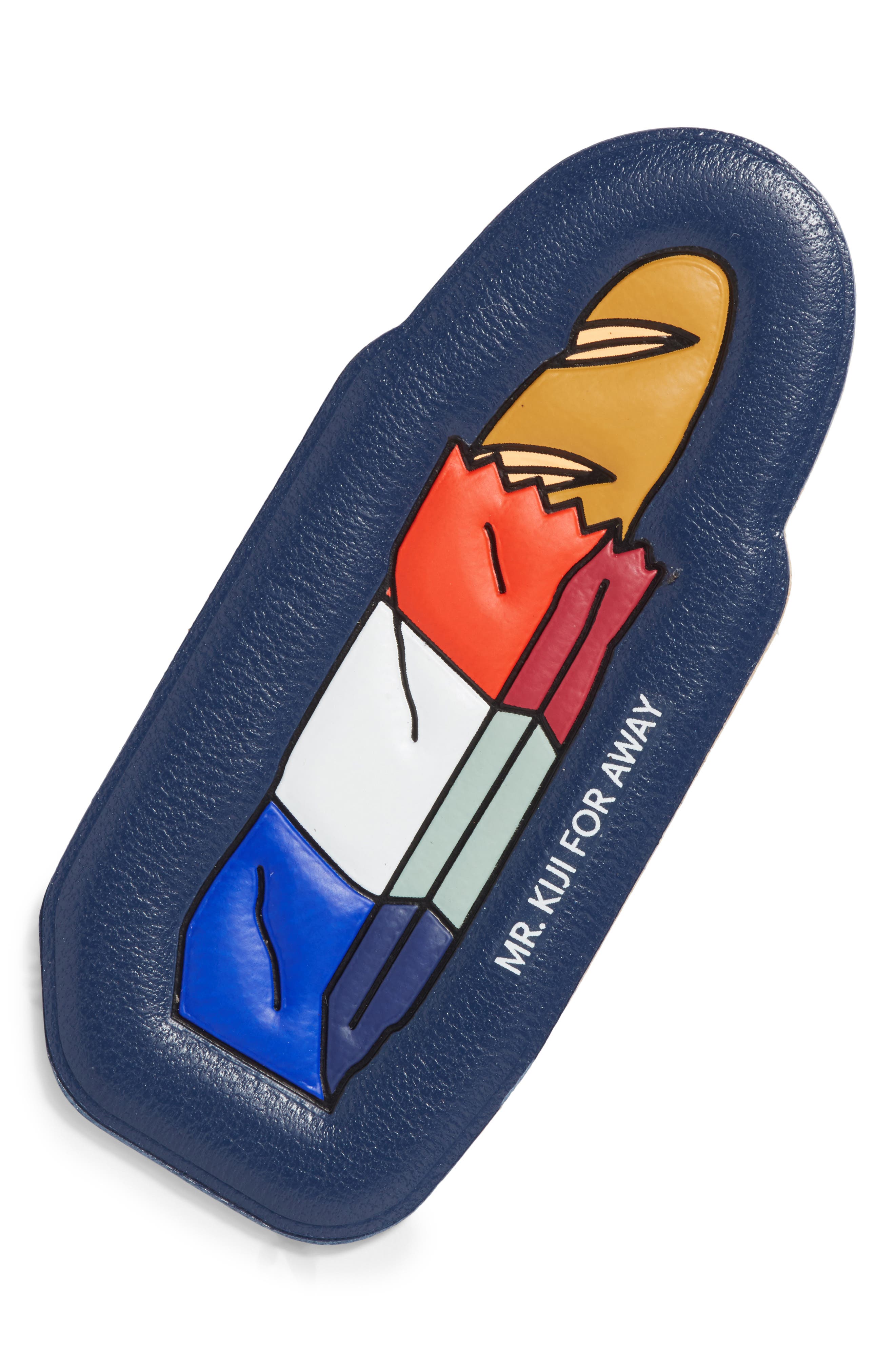 Away x Mr. Kiji Around the World Paris Baguette Leather Luggage Sticker, Main, color, 