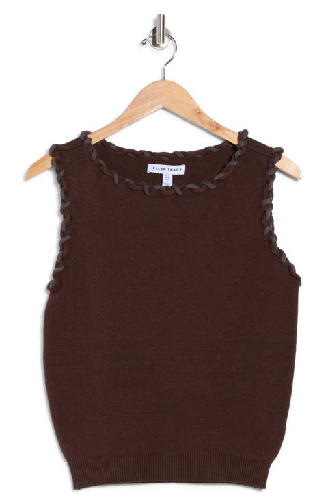 Braided Trim Sweater Tank