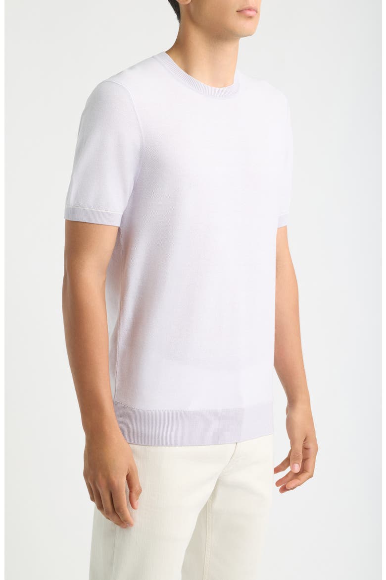 H-Nalon Textured Cotton & Lyocell Top, Alternate, color, LIGHT/ PASTEL PURPLE