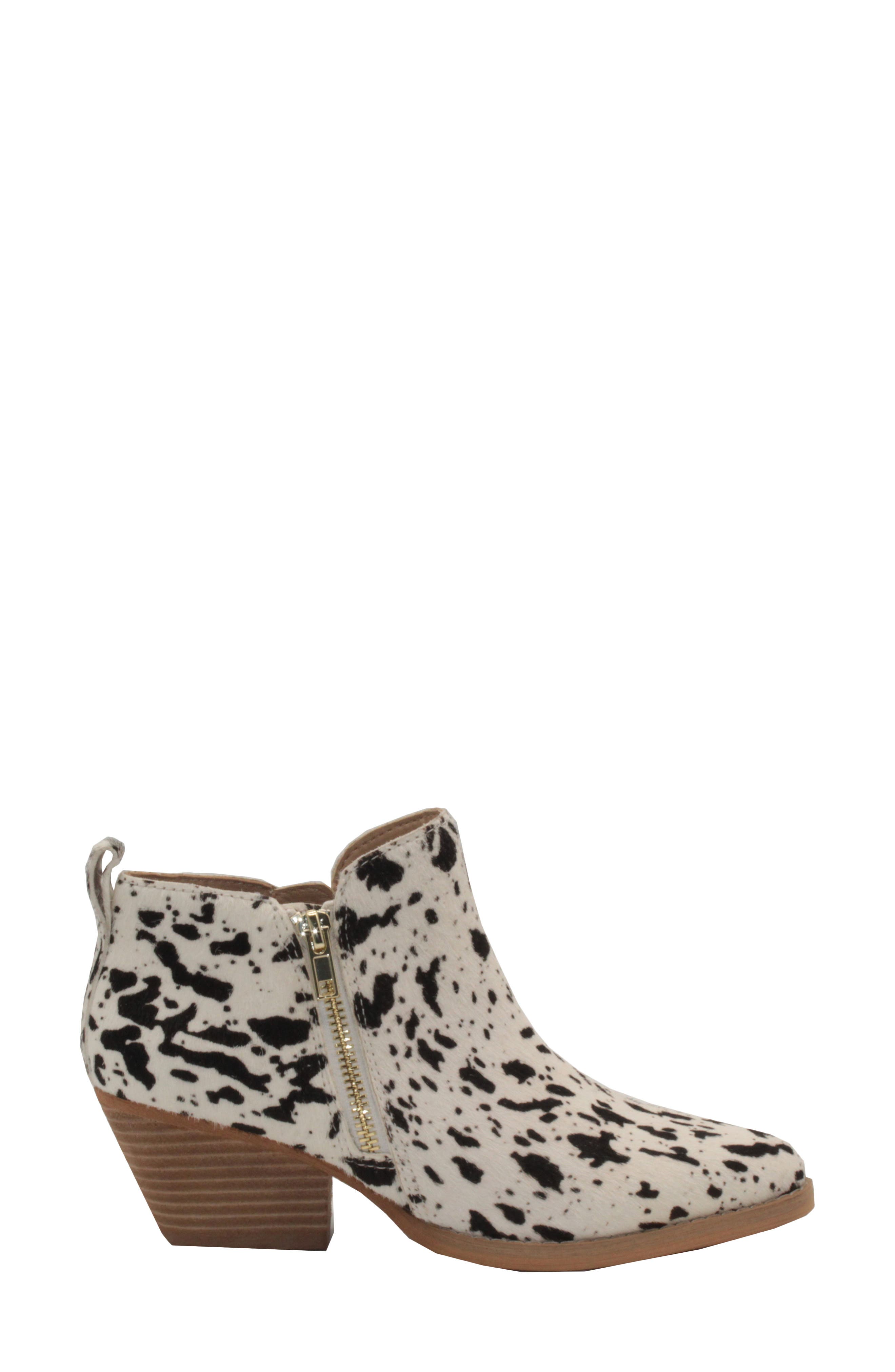 Gracemont Bootie, Alternate, color, CHOCOLATE CHIP SPOTS CALF HAIR