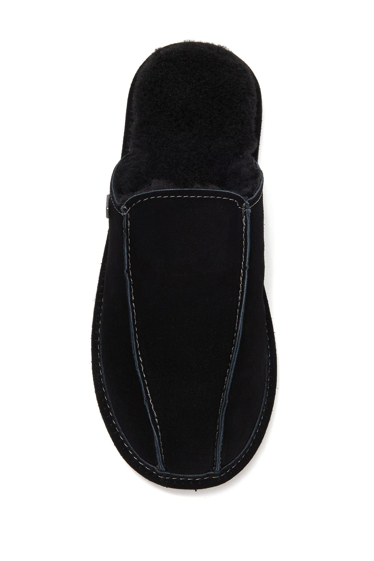 BEARPAW Pierre Suede Slipper, Alternate, color, Black Ii