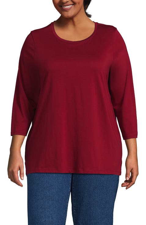 3/4 Sleeve Cotton Supima Tunic