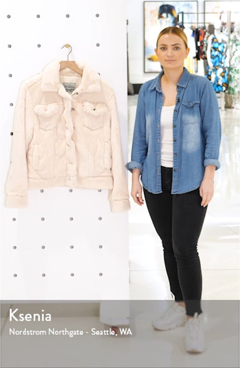 Faux Fur Trucker Jacket, sales video thumbnail