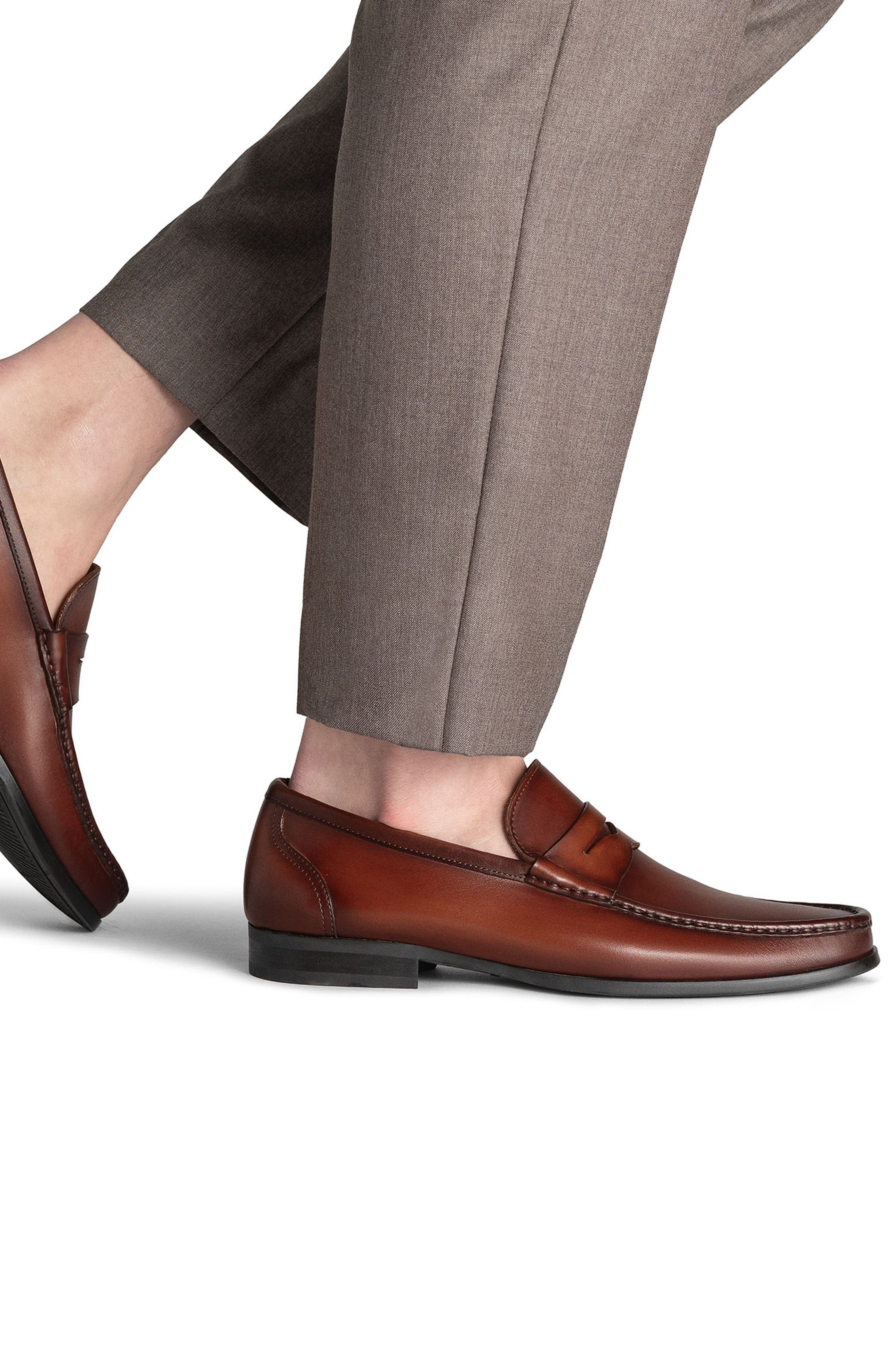 Gentry Penny Loafer, Alternate, color, COGNAC