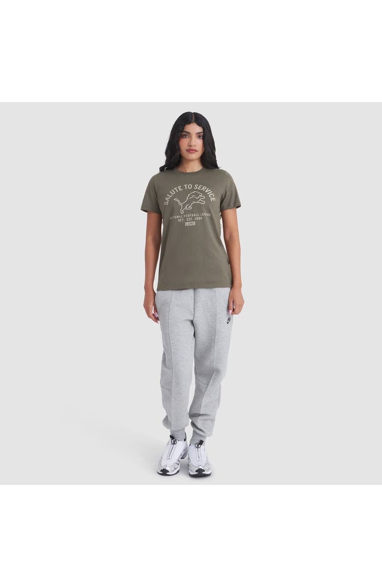 Nike Women's Nike Olive Detroit Lions 2025 Salute to Service Sideline T-Shirt, Alternate, color, Olive