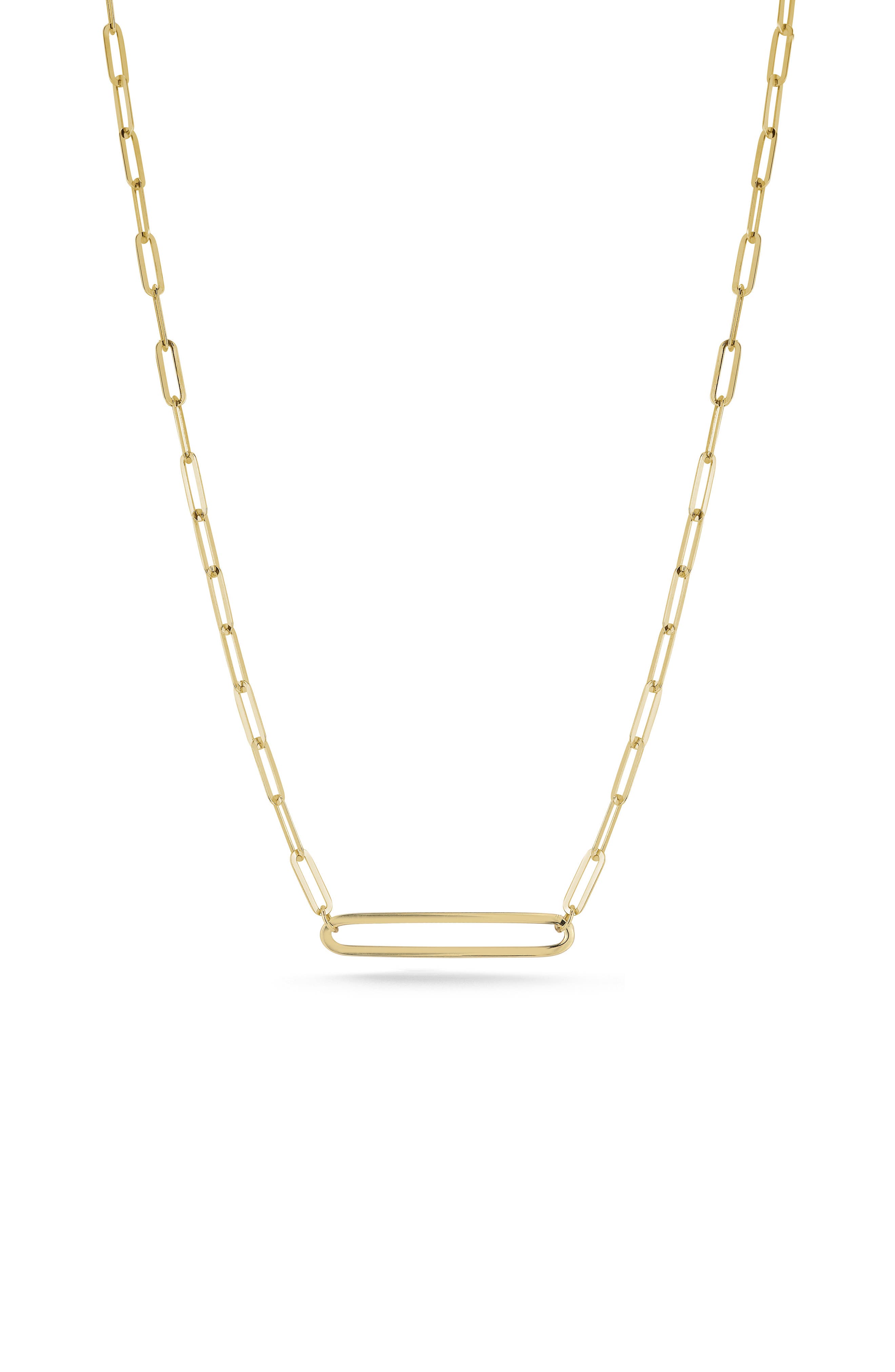 Ember Fine Jewelry 14K Yellow Gold Paper Clip Link Necklace