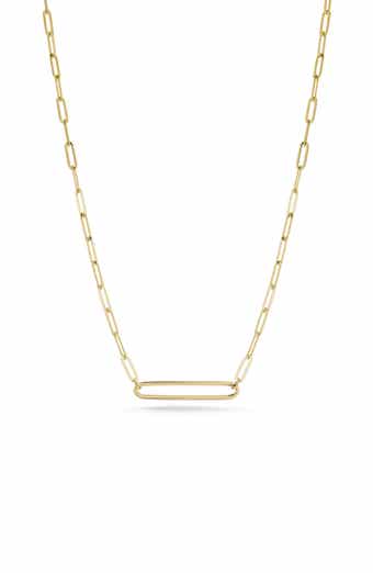 Ember Fine Jewelry 14K Yellow Gold Paper Clip Link Necklace