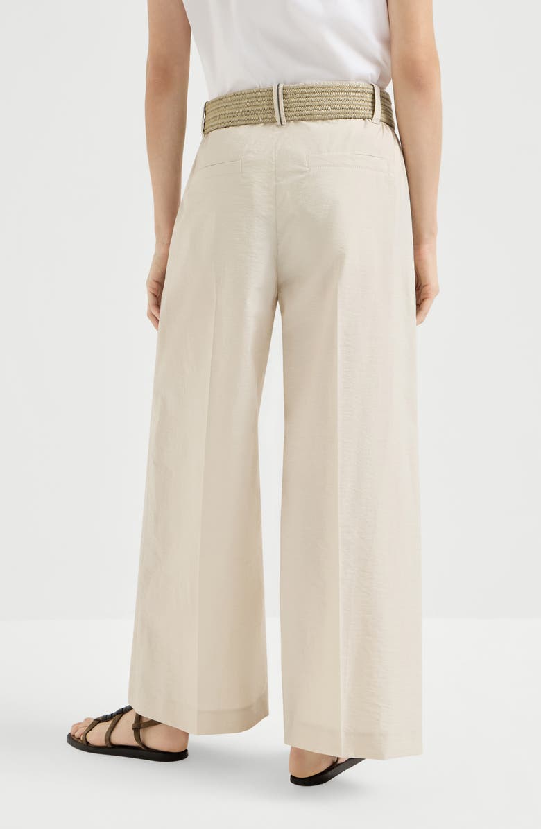 Brunello Cucinelli A-line trousers, Alternate, color, Beige