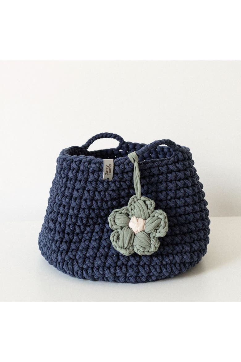 Toy Nursery Storage Basket Basic Recycled, Main, color, Jeans