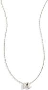 Mint & Lily Tiny Script Initial Necklace