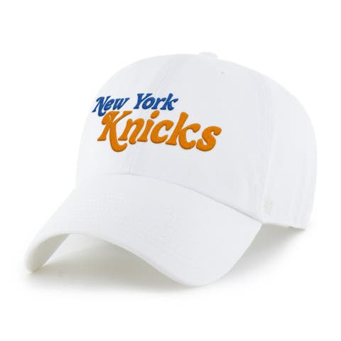 Men's '47 White New York Knicks Pensacola Clean Up Adjustable Hat