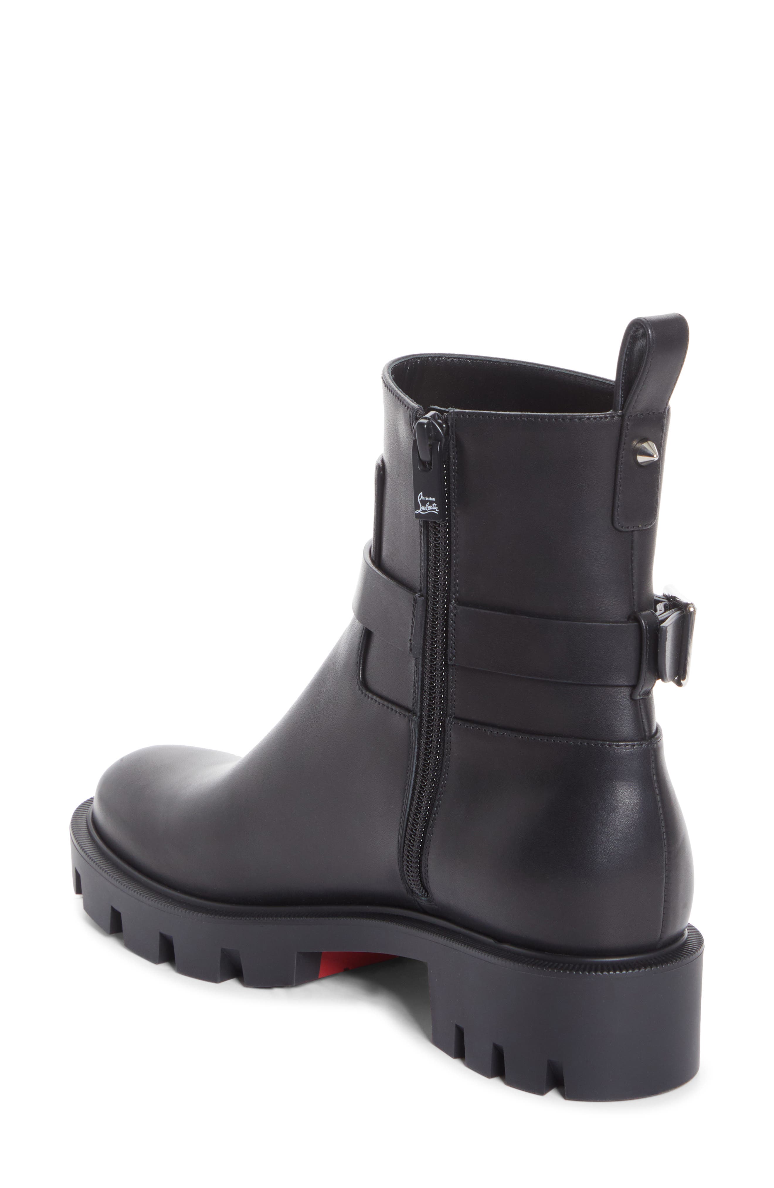 Christian Louboutin Dianouchette Lug Sole Bootie, Alternate, color, Black