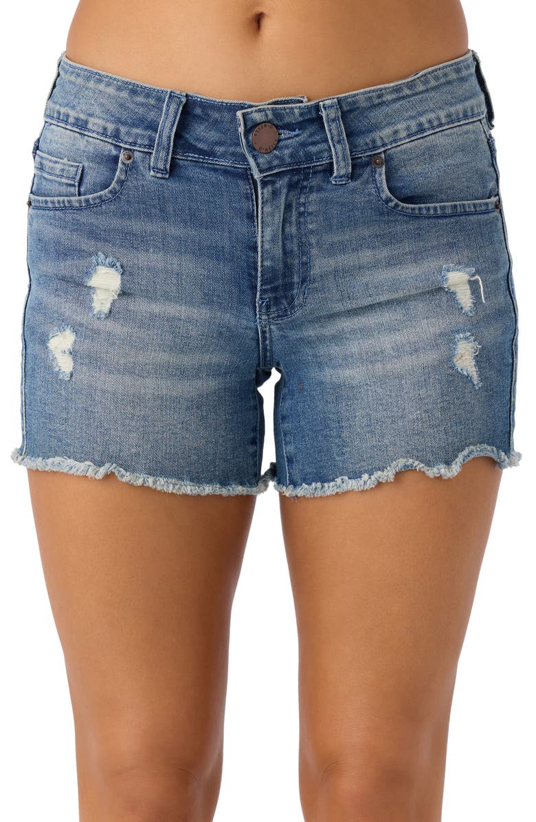 O
Neill Cody Distressed Denim Shorts, Alternate, color, 