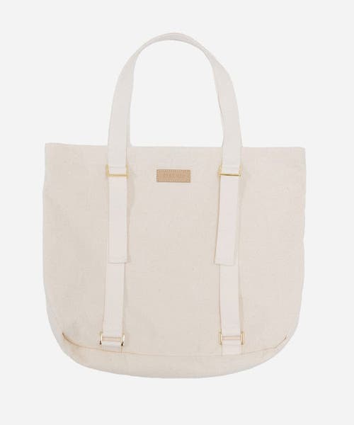 Gigi Pip Canvas Hat Carrying Tote In Natural