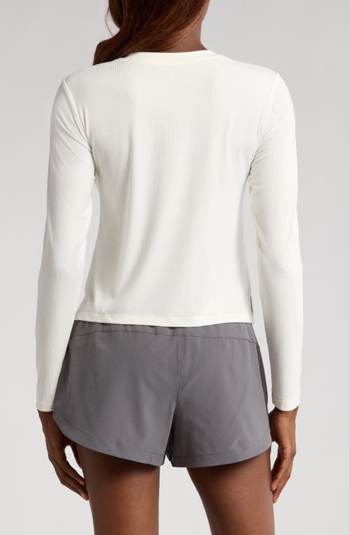 Free Fly Long Sleeve Rib T-shirt In White