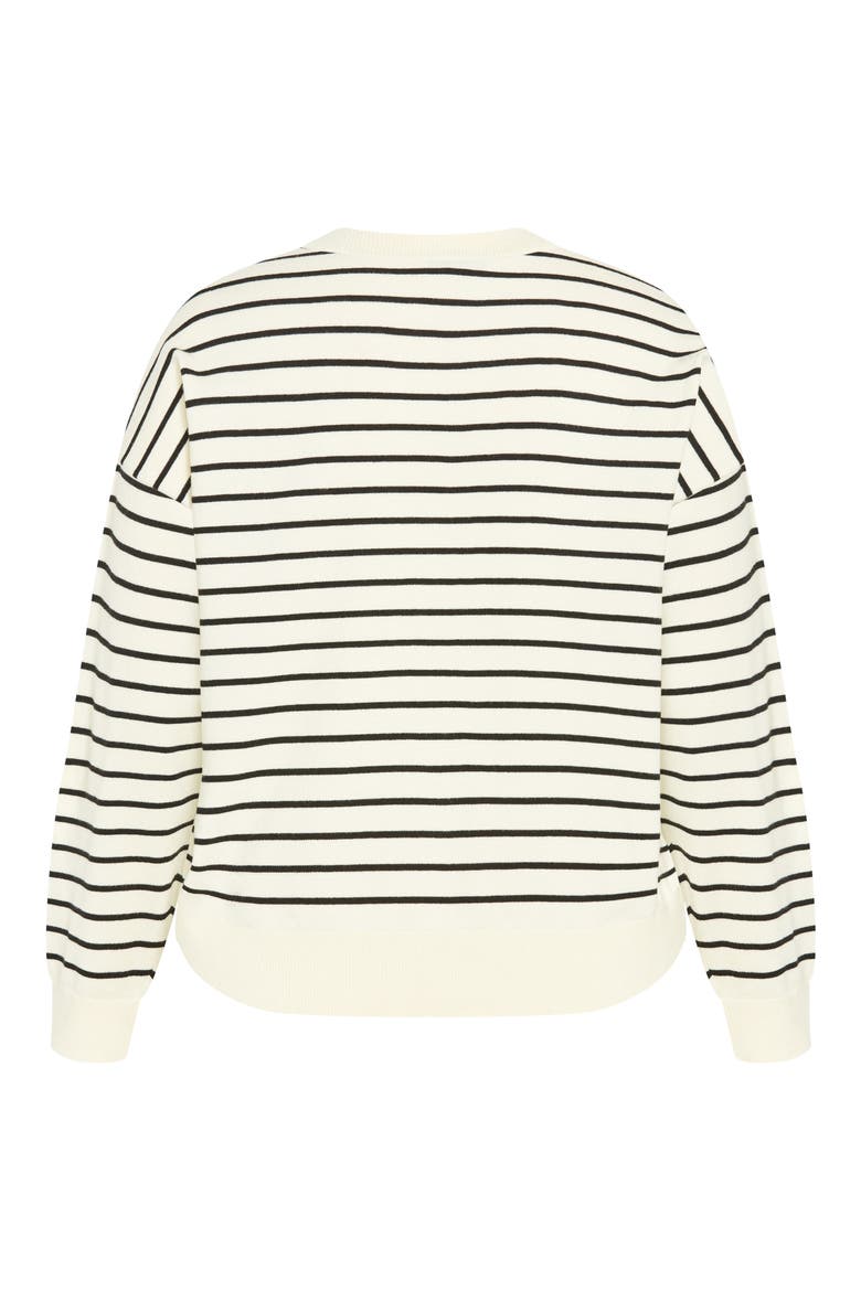 Nia Stripe High-Low Sweater, Alternate, color, STRIPE
