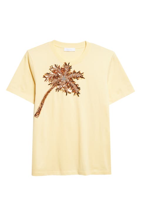 Palm Embroidered T-Shirt