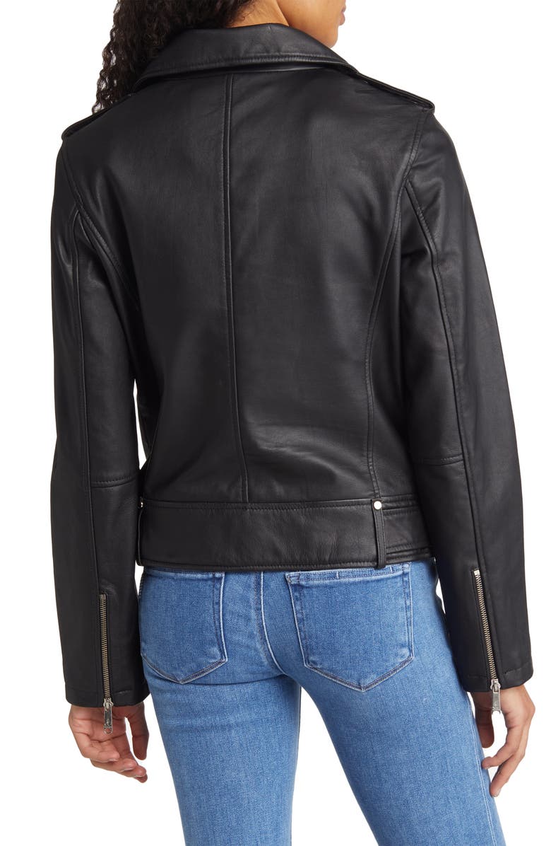 Sam Edelman Belted Moto Jacket, Alternate, color, 