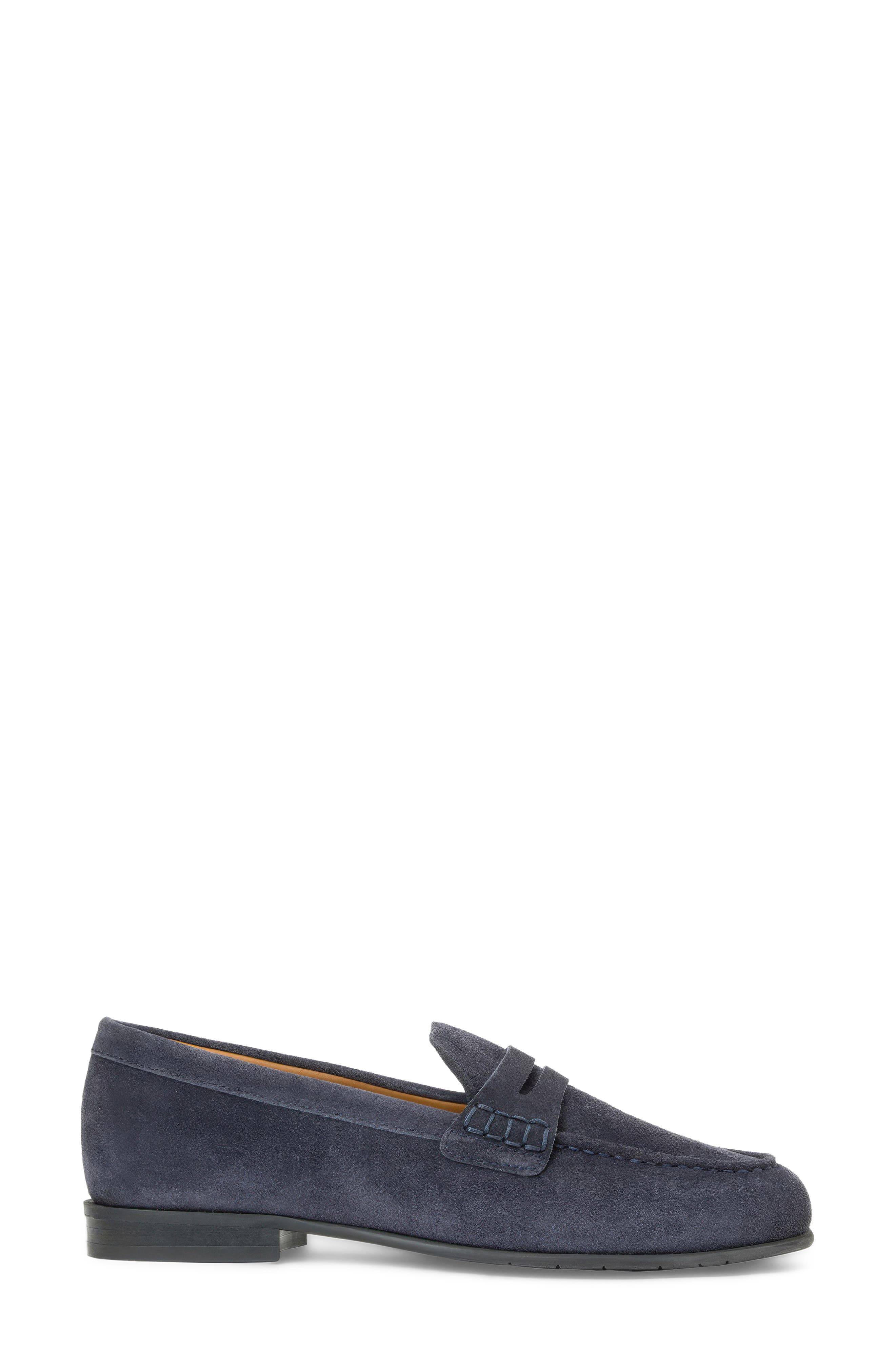 Ellis Penny Loafer, Alternate, color, NAVY SUEDE