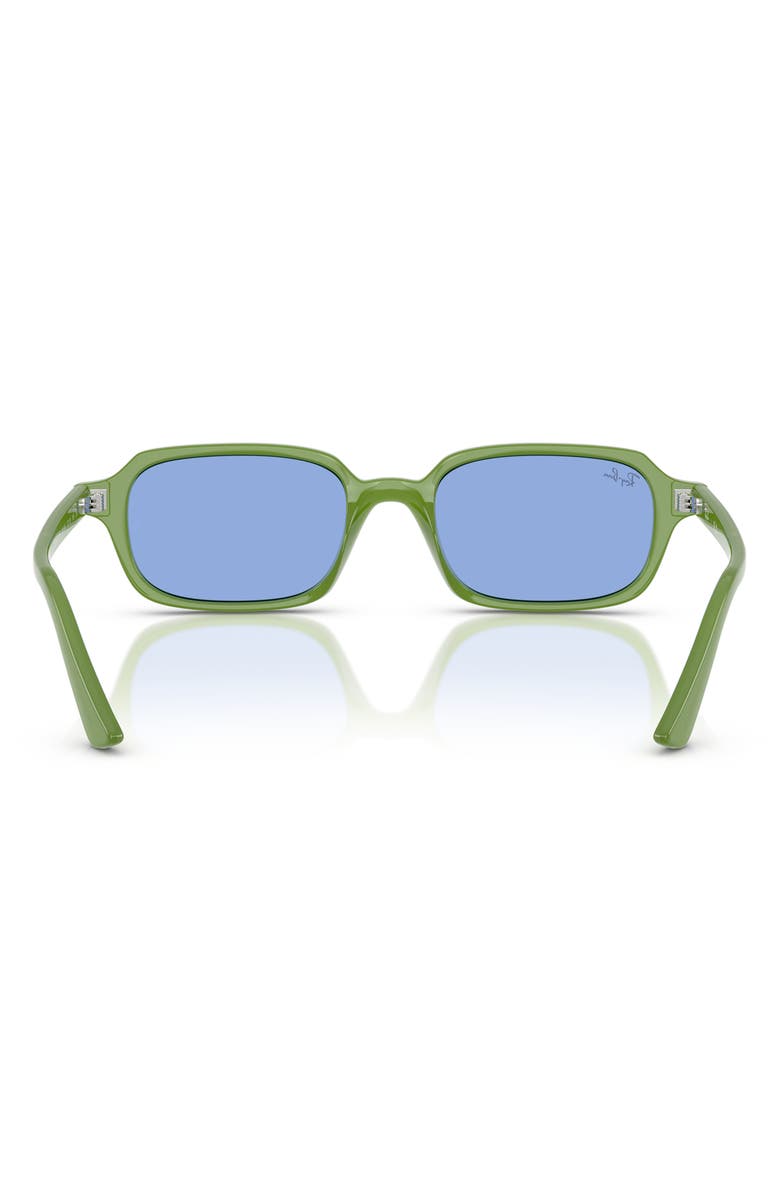 Ray-Ban Zuri 52mm Rectangle Sunglasses, Alternate, color, Cloudy Jungle Green Blue
