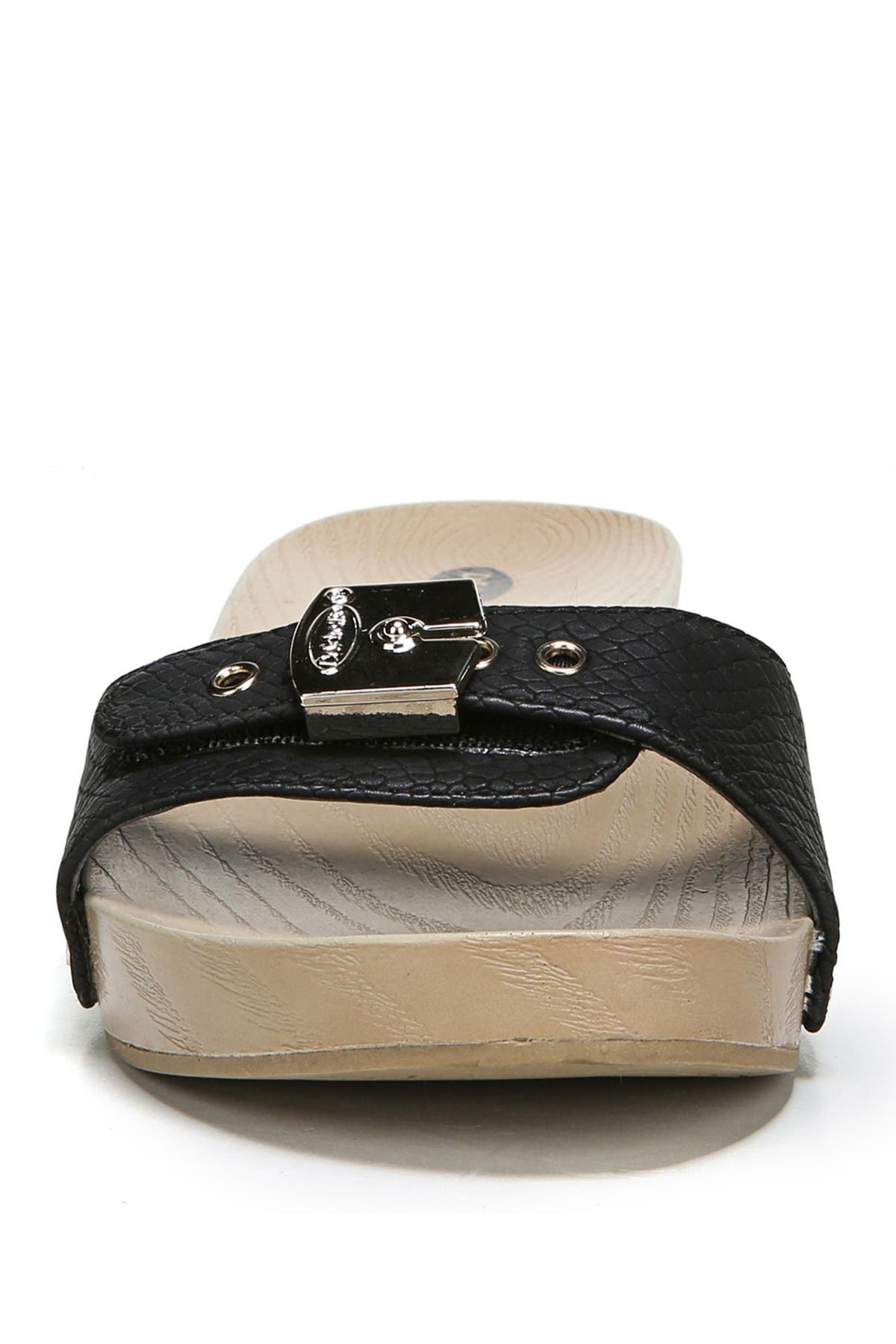 Dr. Scholl's Classic Snake Embossed Sandal, Alternate, color, Black Ventura Snake