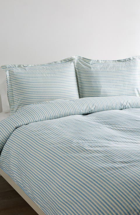 Stripe 400 Thread Count Cotton Duvet Set