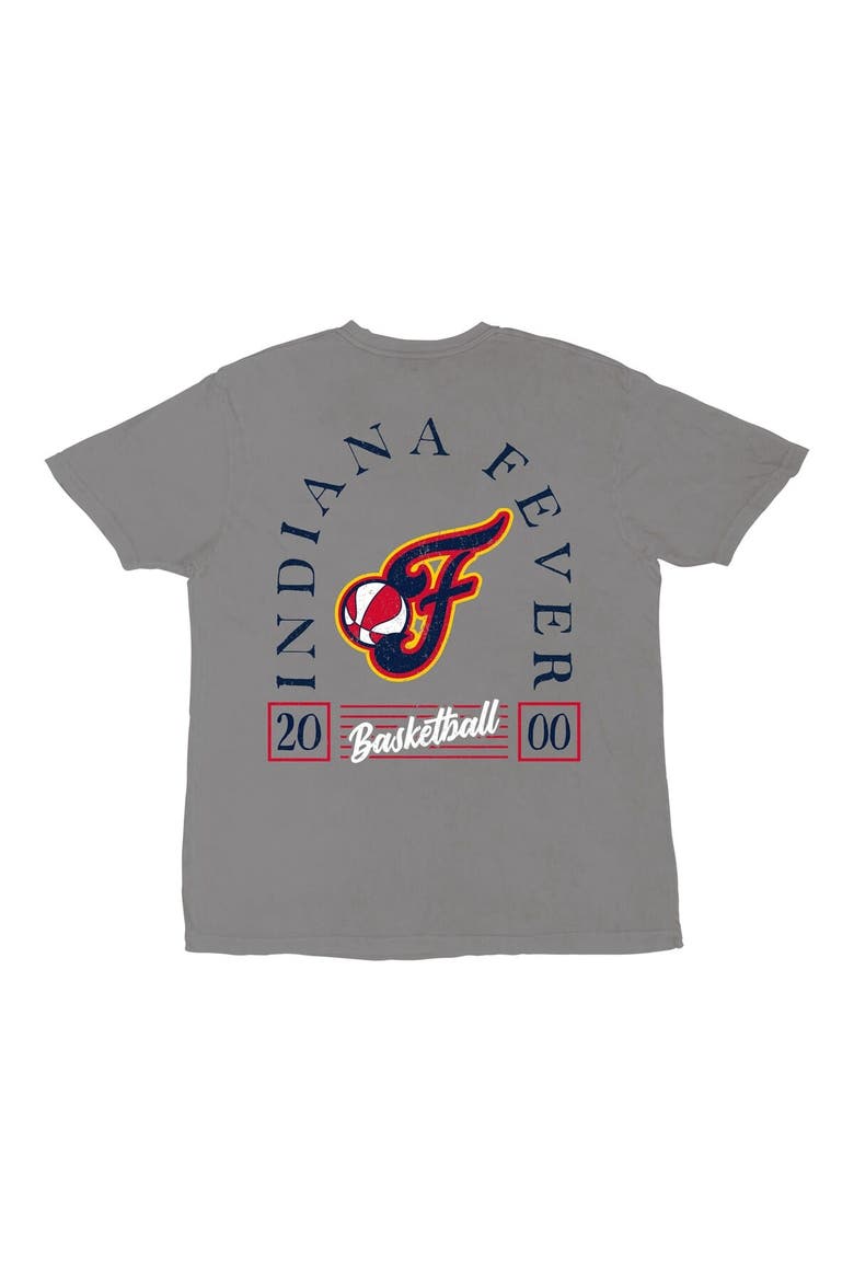 Unisex Stadium Essentials Platinum Indiana Fever Lay Low Vintage Wash Relaxed Fit T-Shirt, Alternate, color, Pewter
