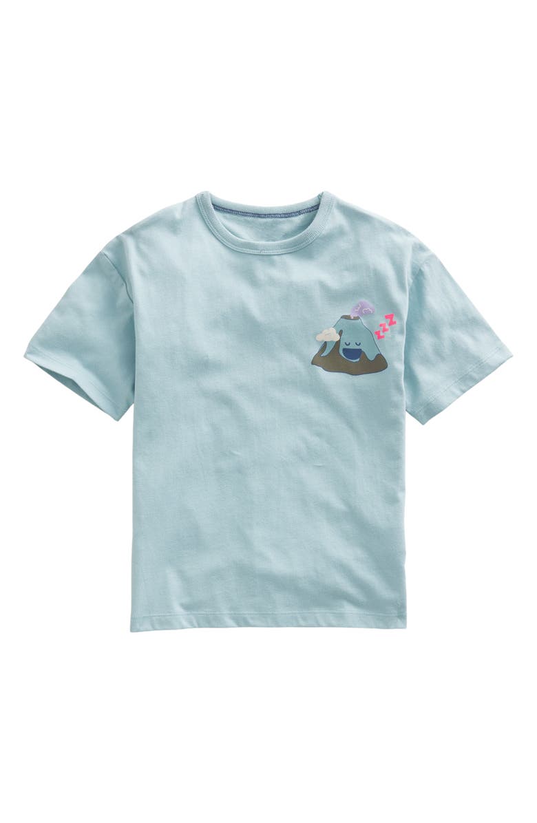 Mini Boden Kids' Volcano Cotton Graphic T-Shirt, Main, color, 