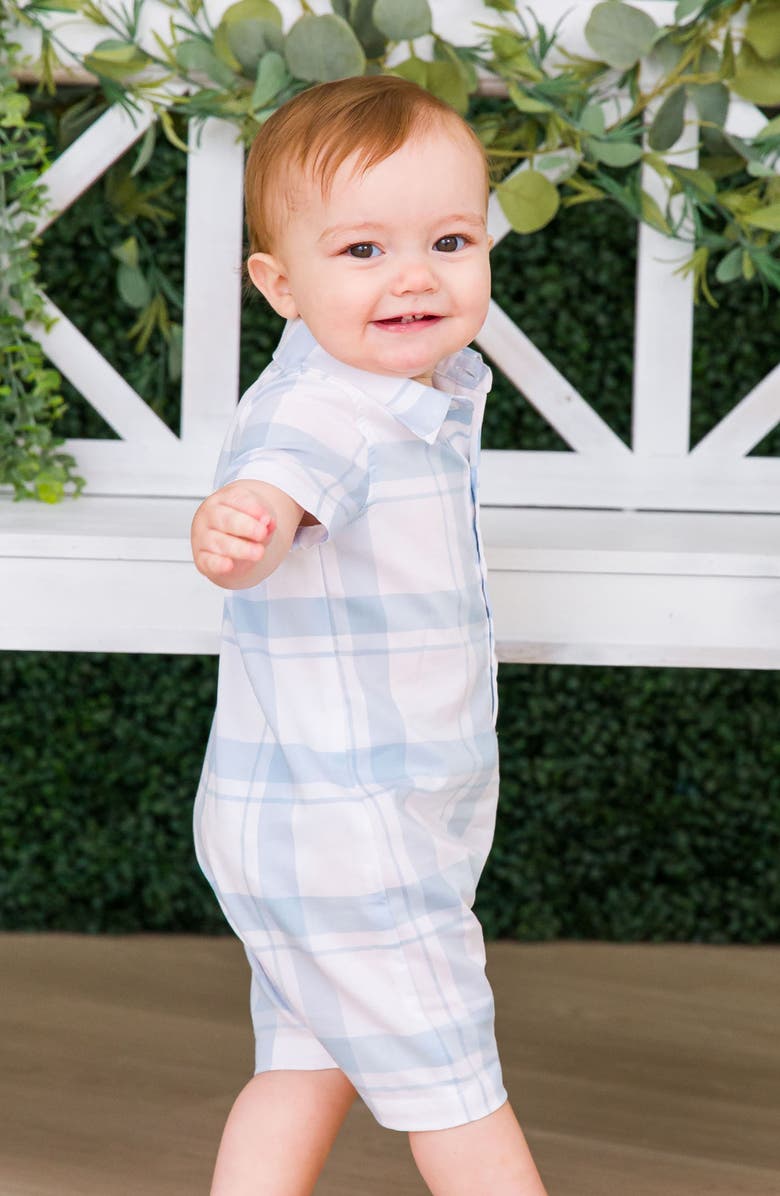 RuggedButts Windowpane Romper, Alternate, color, 