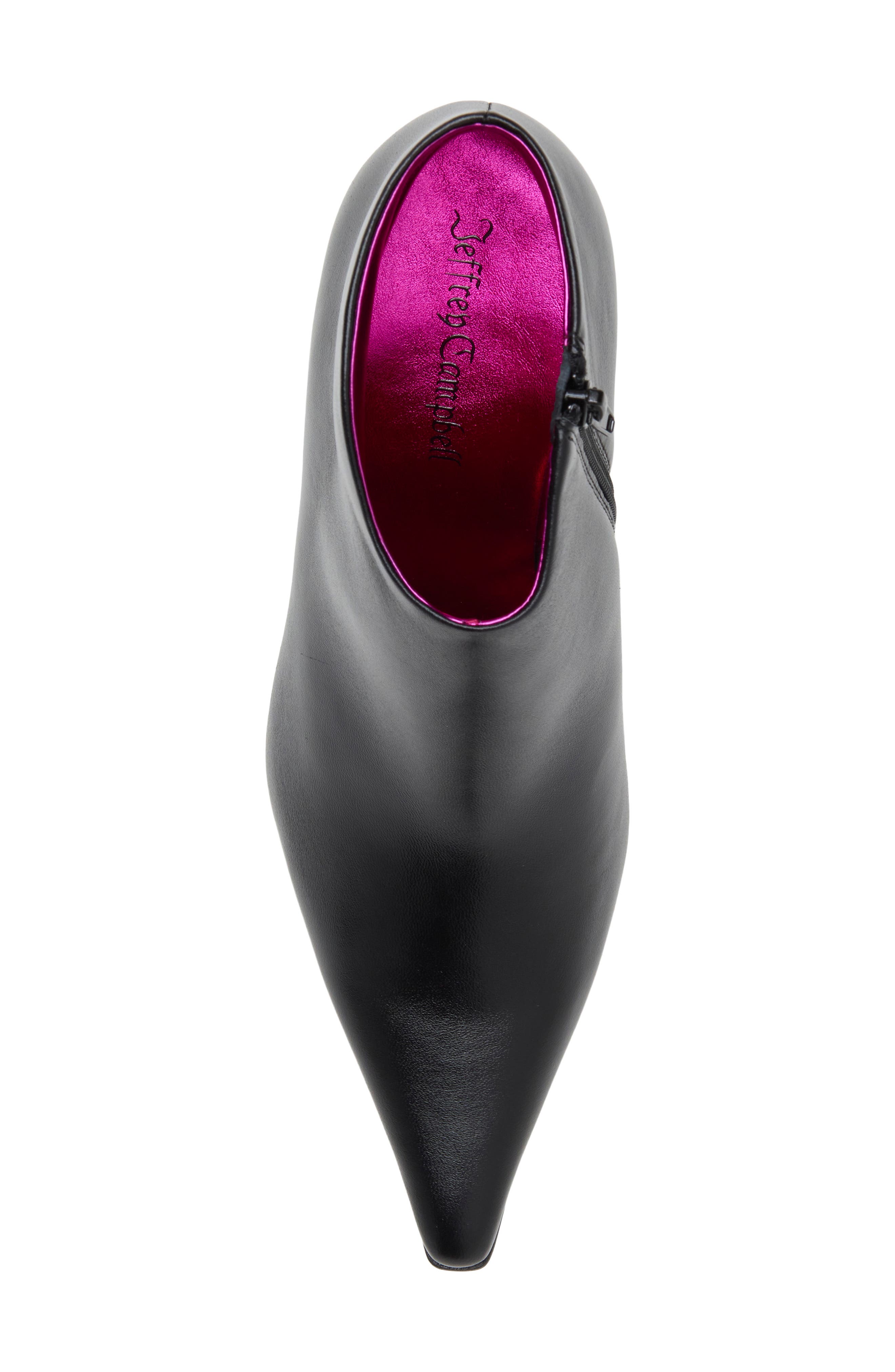 Blaza Pointed Toe Ankle Bootie, Alternate, color, BLACK CRINKLE