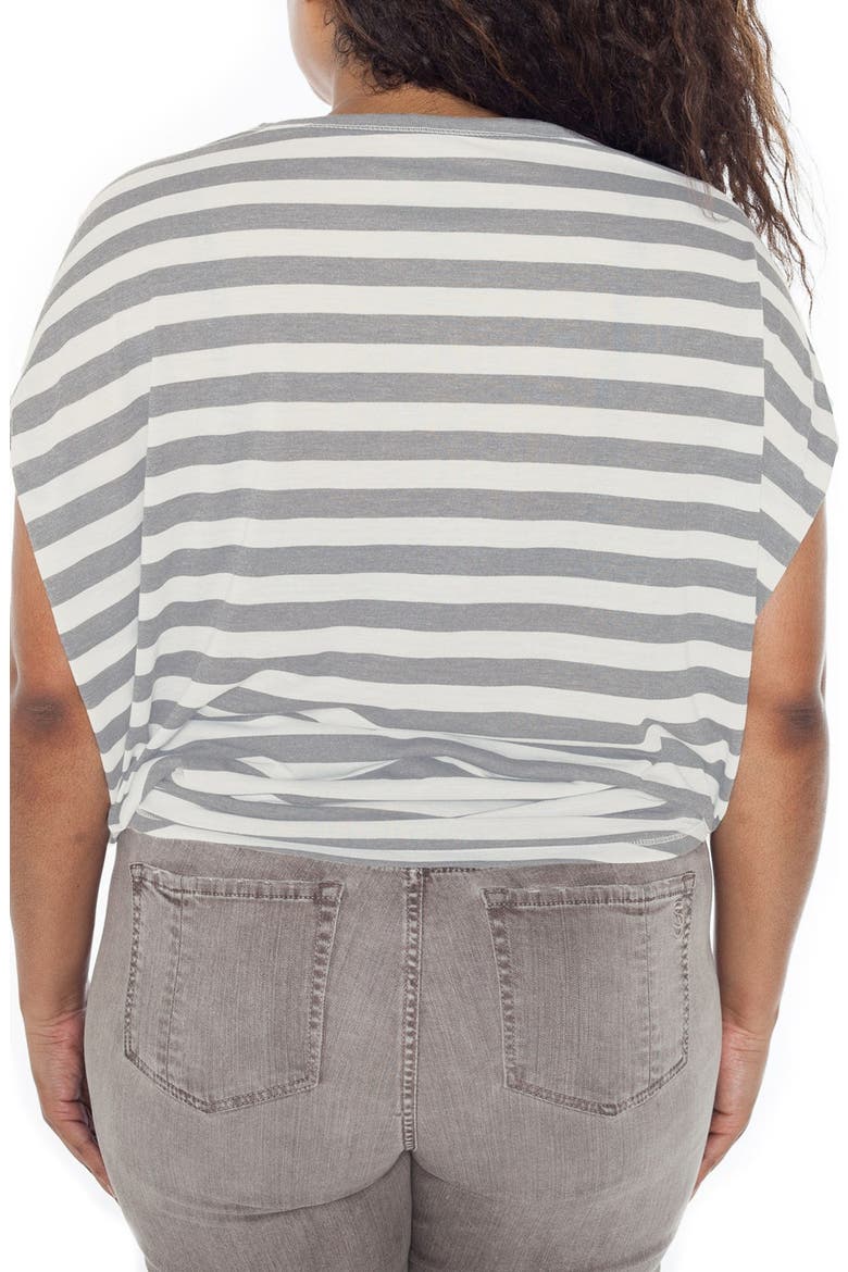 Stripe Dolman Sleeve Tee, Alternate, color, GREY STRIPES