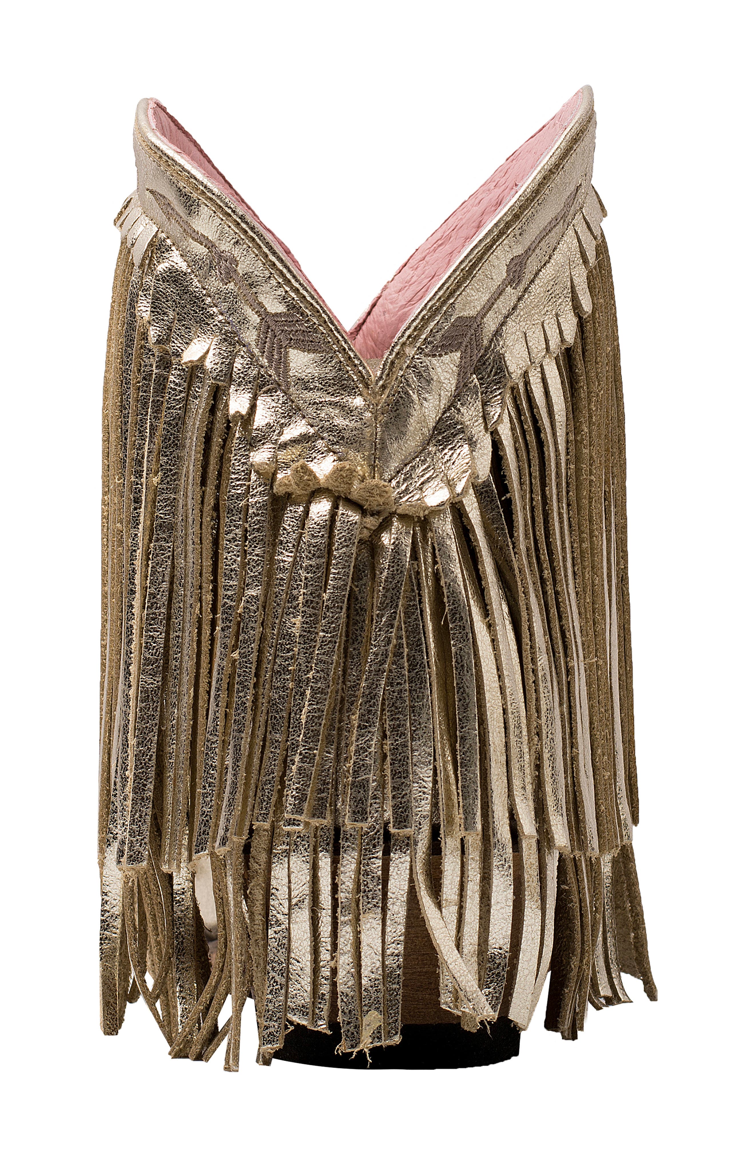 Lane Boots x Junk Gypsy Spitfire Fringe Bootie, Alternate, color, 