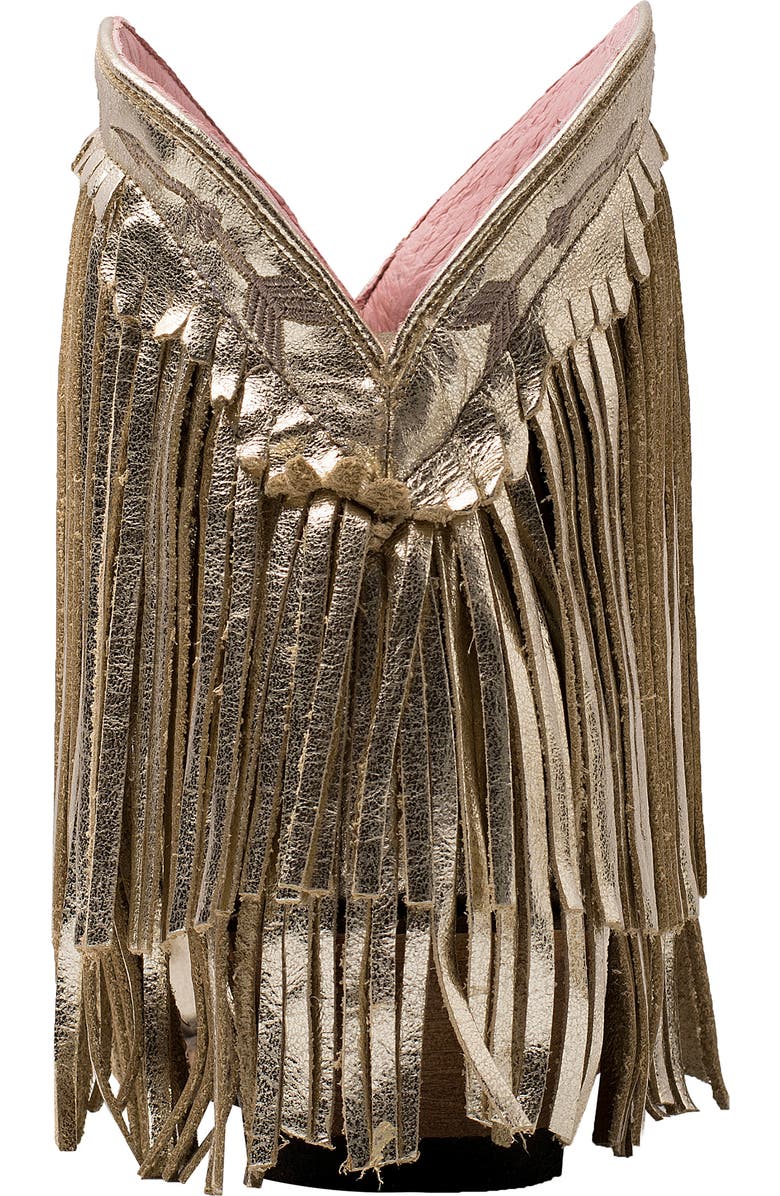 Lane Boots x Junk Gypsy Spitfire Fringe Bootie, Alternate, color,