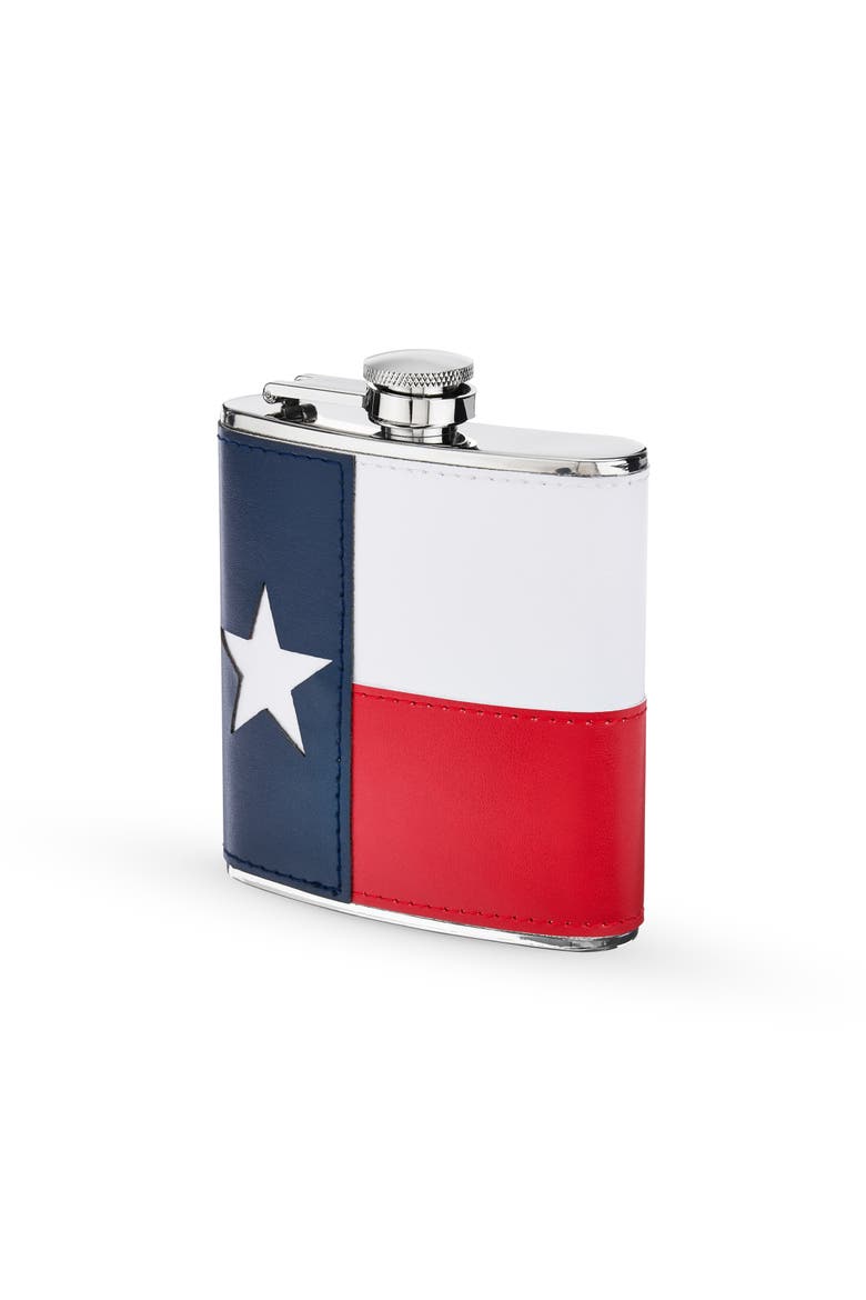 Texas Flag Flask, Alternate, color, Multicolor