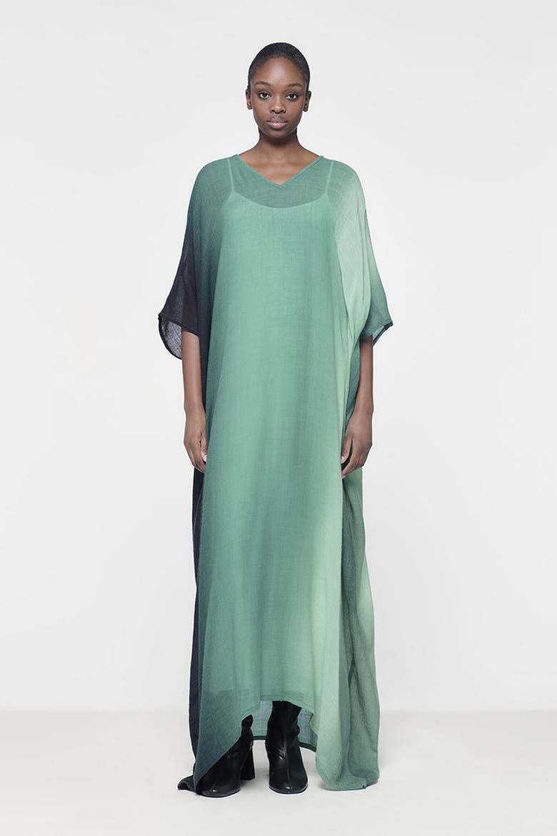 Vertical Ombre Kaftan, Main, color, Green