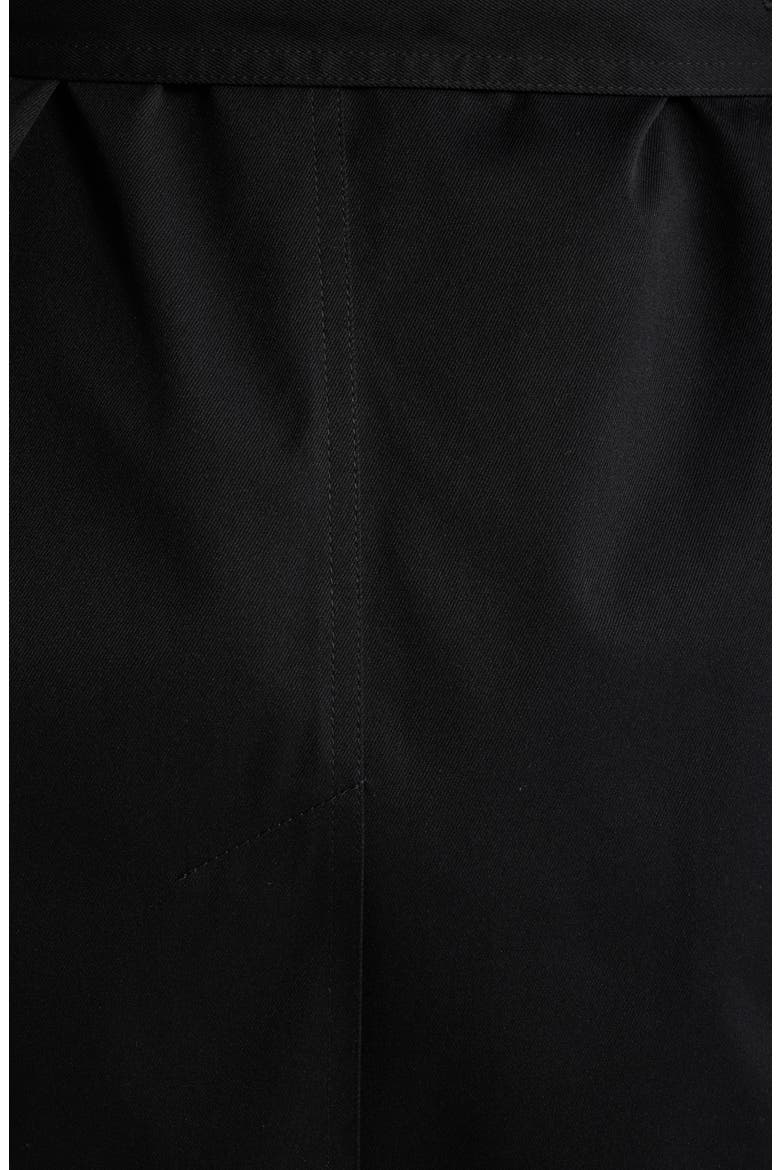 Water Resistant Short Trench Coat, Alternate, color, BLACK