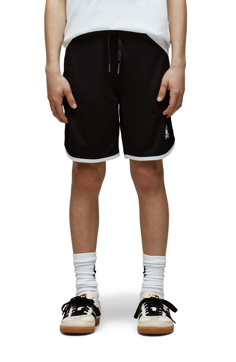 Psycho Bunny Kids' Nico Mesh Shorts, Alternate, color, Black