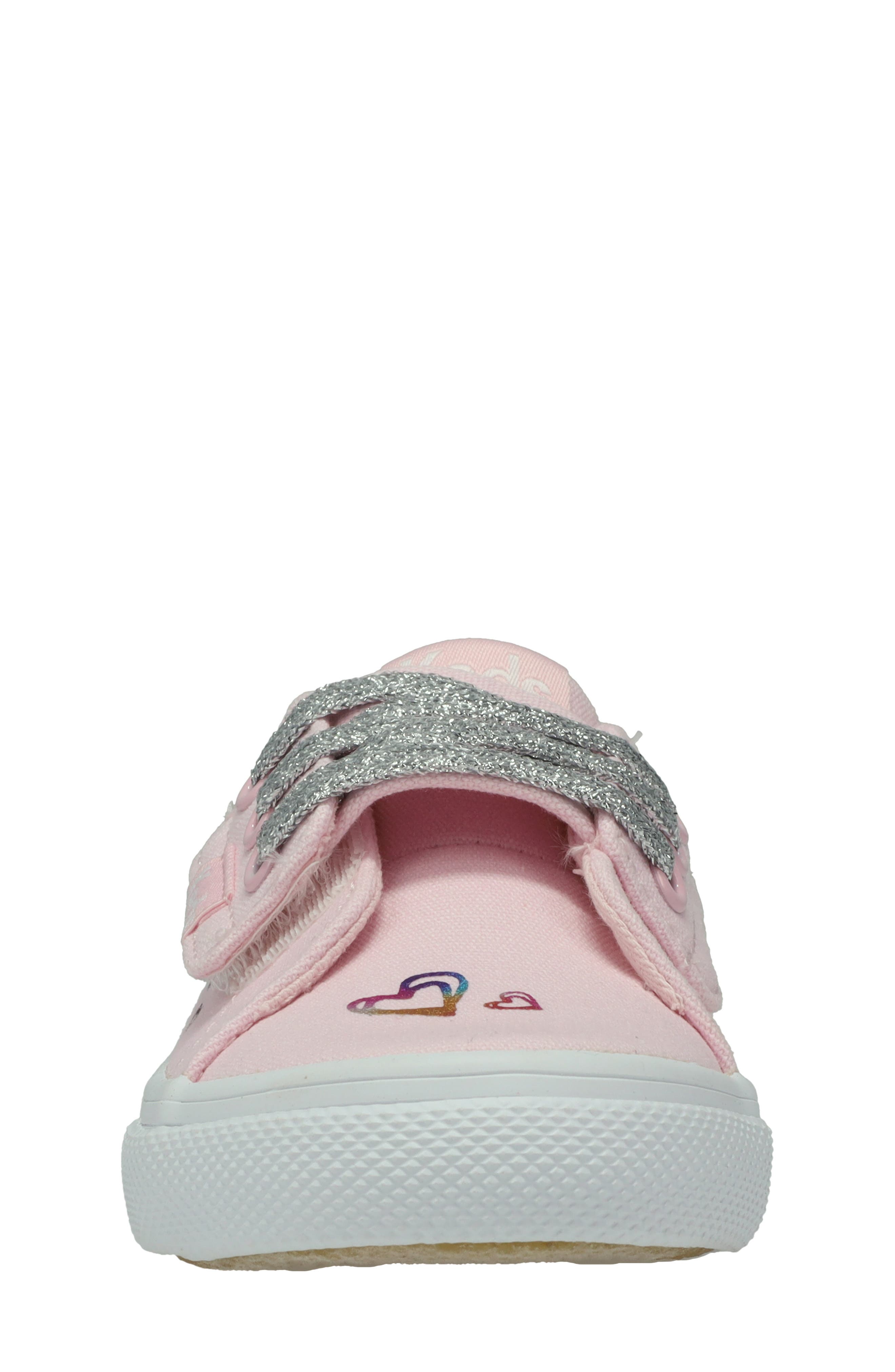 Kids' Jumpkick II Heart Foil Sneaker, Alternate, color, METALLIC PINK