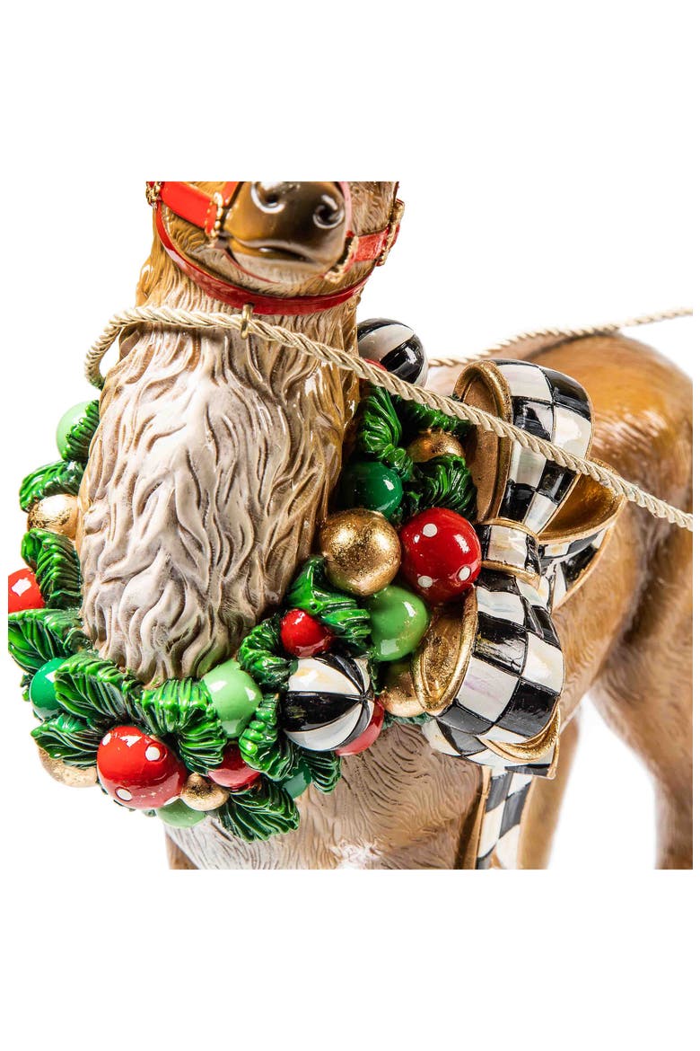 Night Before Christmas Santa & Sleigh Christmas Decoration, Alternate, color, MULTI