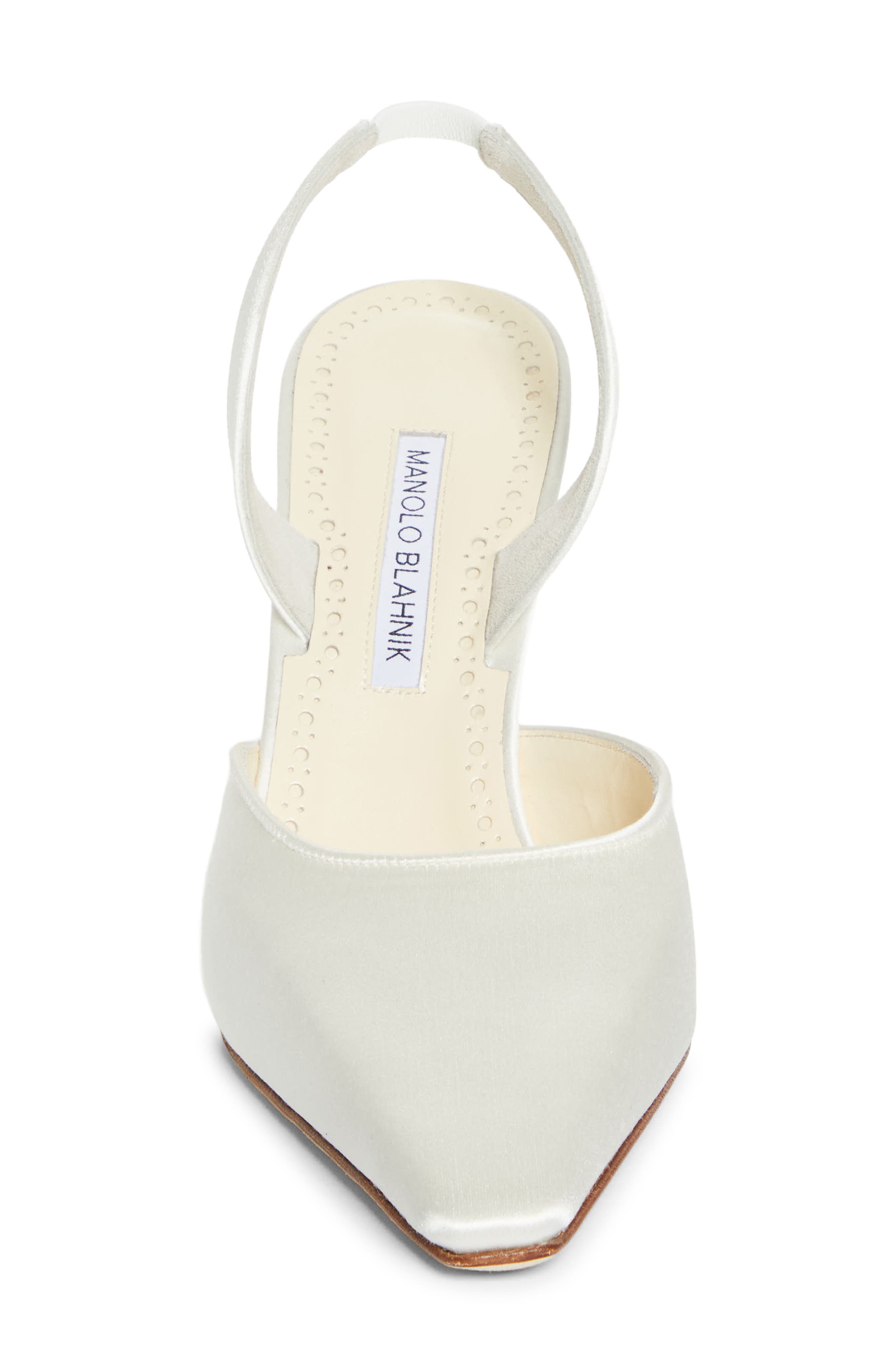 Manolo Blahnik Borelapla Slingback Pump, Alternate, color, Light Cream