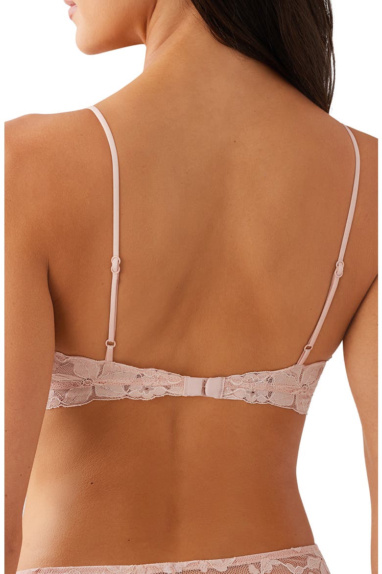 Feeling Famous Bralette, Alternate, color, ROSE SMOKE/ WHITE