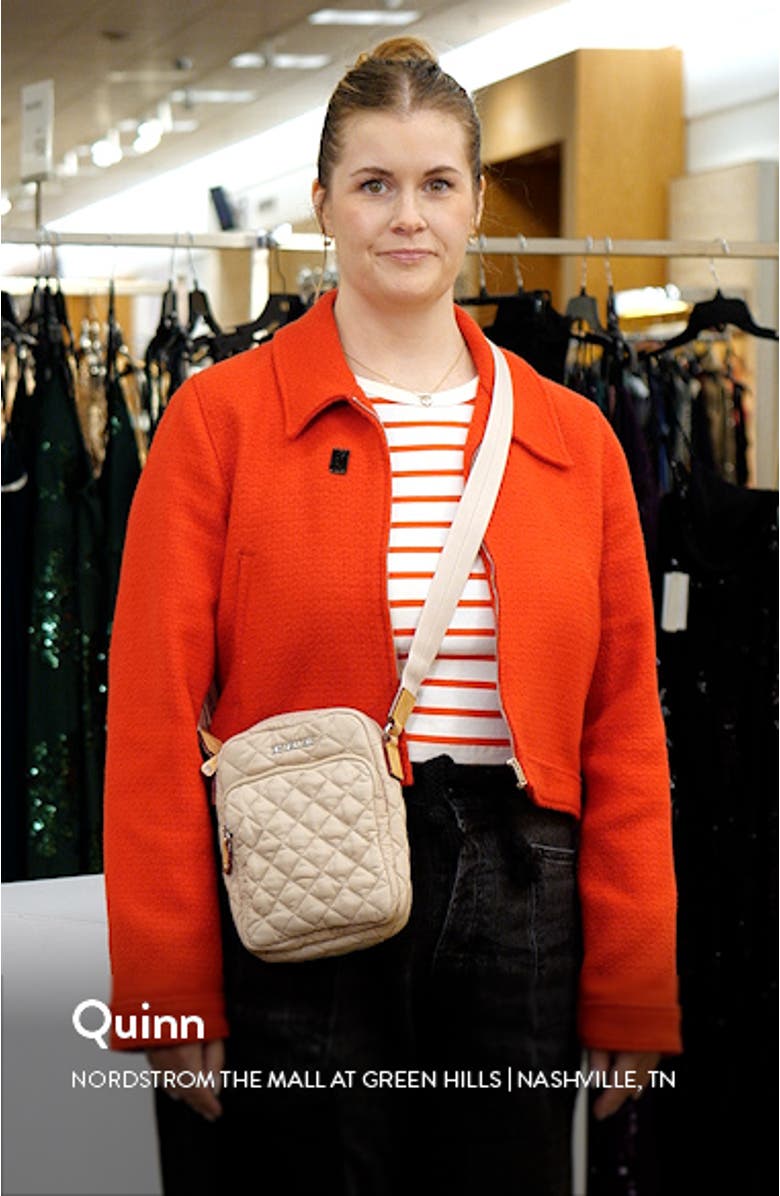 Metro Quilted Nylon Crossbody Bag, sales video thumbnail