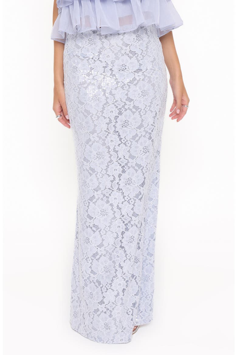 Jennings Lace Maxi Skirt, Alternate, color, BLUE SEQUIN