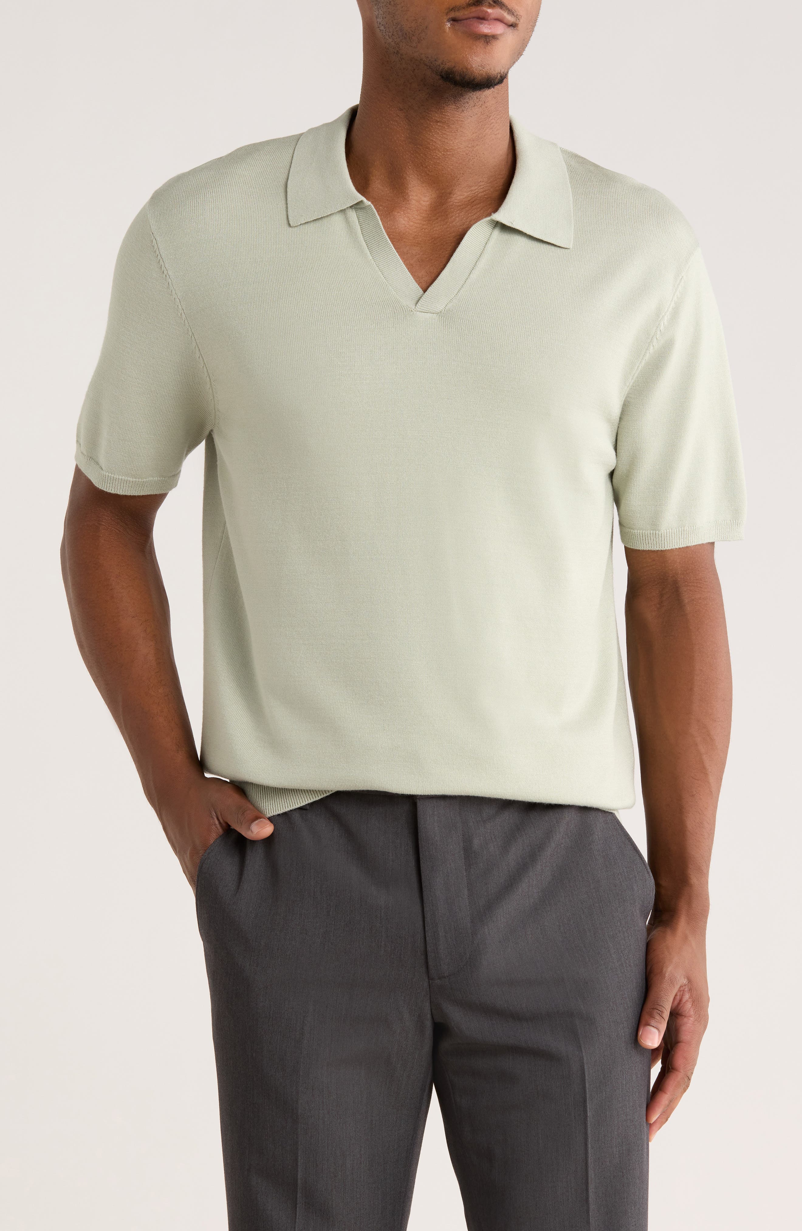 Johnny Collar Short Sleeve Polo