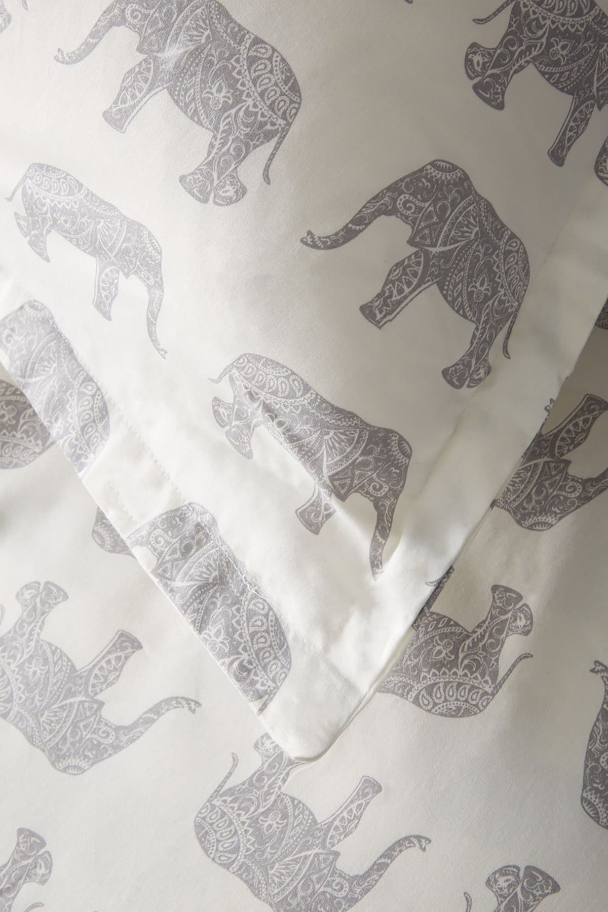 MELANGE HOME Elephants 400 Thread Count Cotton Duvet Set