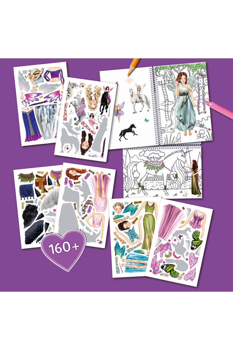 Color & Sticker Book, Alternate, color, Purple