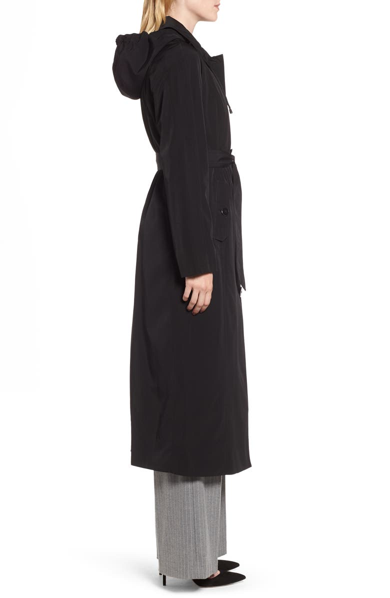 London Fog Long Trench Coat with Detachable Hood & Liner, Alternate, color, 