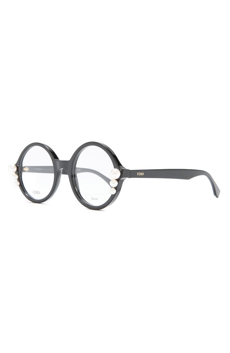 Fendi 51mm Round Optical Frames, Alternate, color, 
